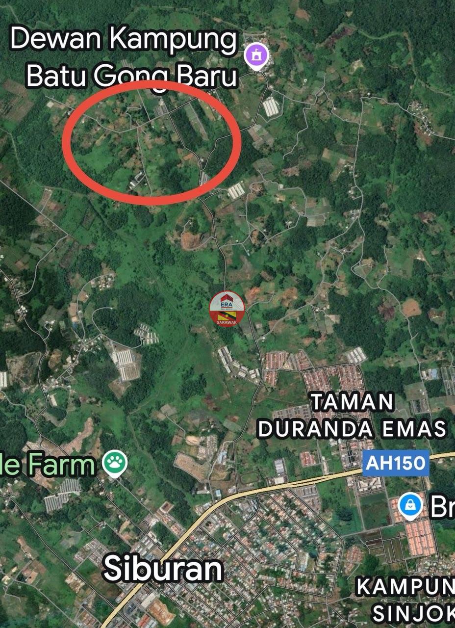 1st lot land at Batu Gong Kuching Serian 17 mile for Sale